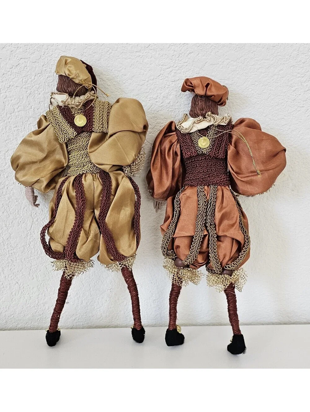 Rare Aldik & Court Jester Harlequin Figurine Dolls Ornament Christmas Traditions